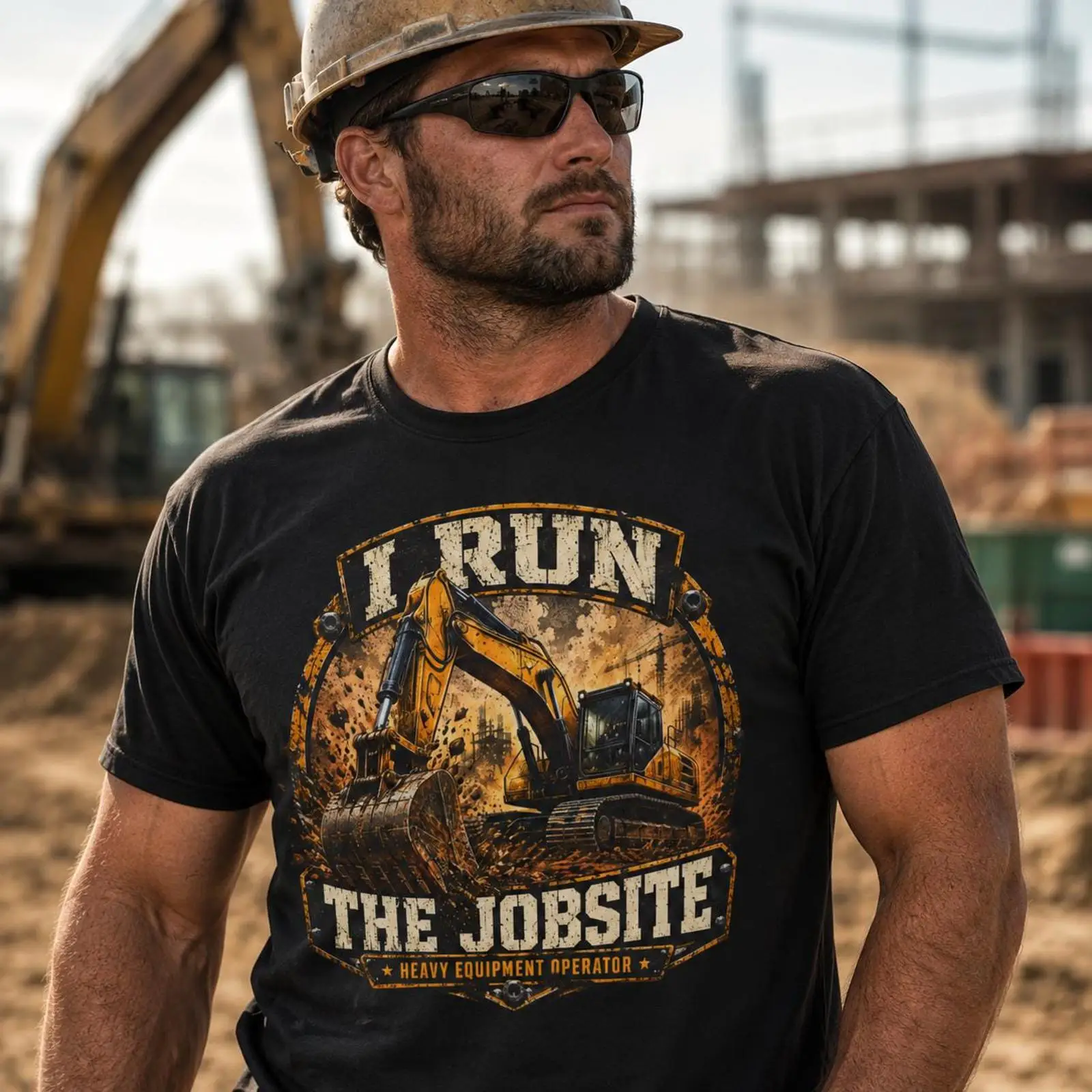 Heavy Equipment Operations - تي شيرت I Run The Jobsite