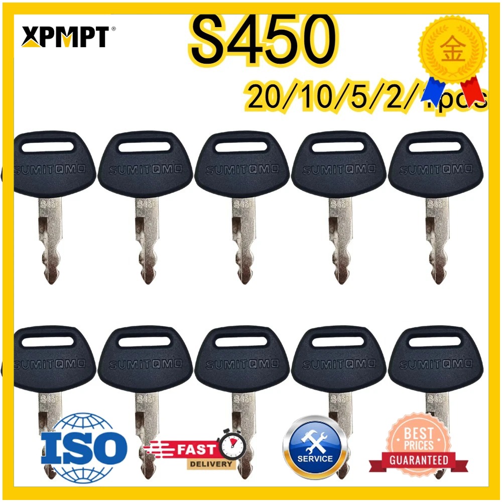 Heavy Equipment Logo - 20/10/5/2/1 قطعة مفاتيح إشعال بلاستيكية سوداء