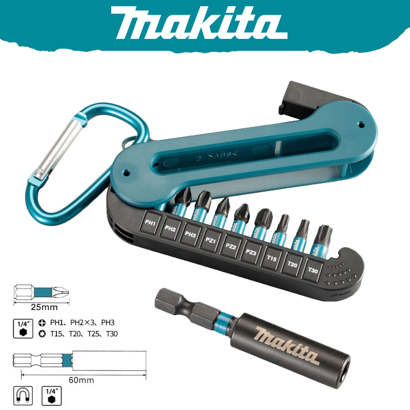 Magnetic Drill Press - ماكيتا E-15849 مفك بت مجموعة 10