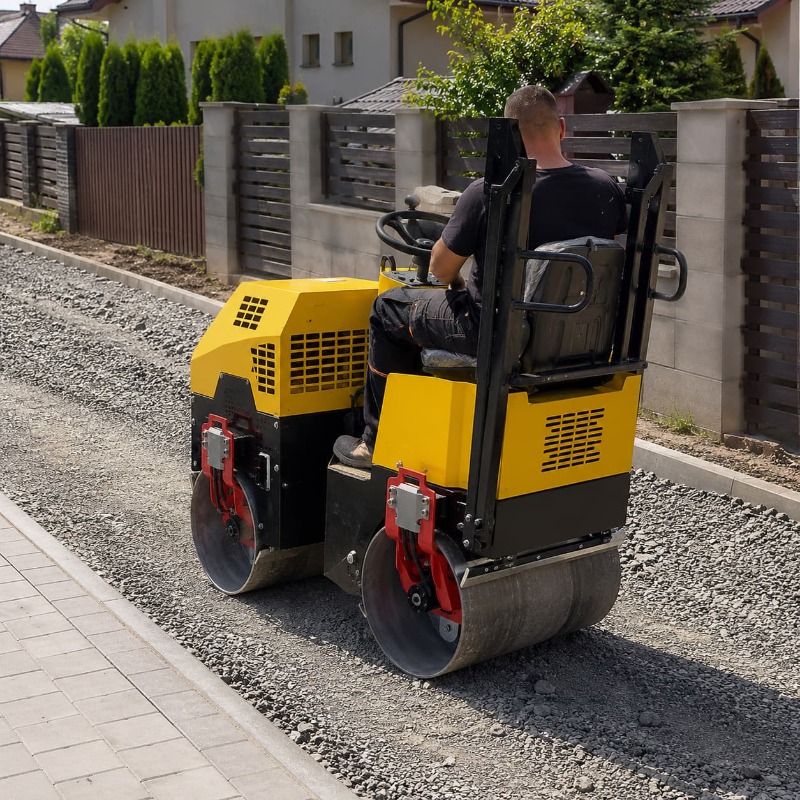 Heavy Equipment For Construction - مدحلة طرق اهتزازية مزدوجة الأسطوانة، معدات