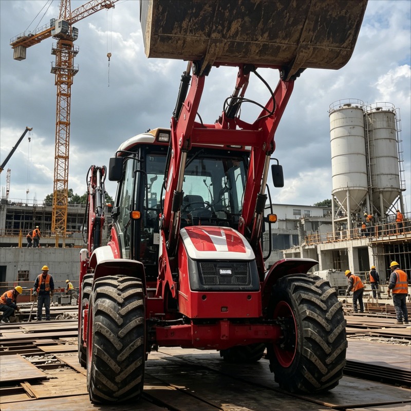 لودر حفار صناعي بدفع رباعي 4x4 - مراجعة Heavy Equipment Work وسعره
