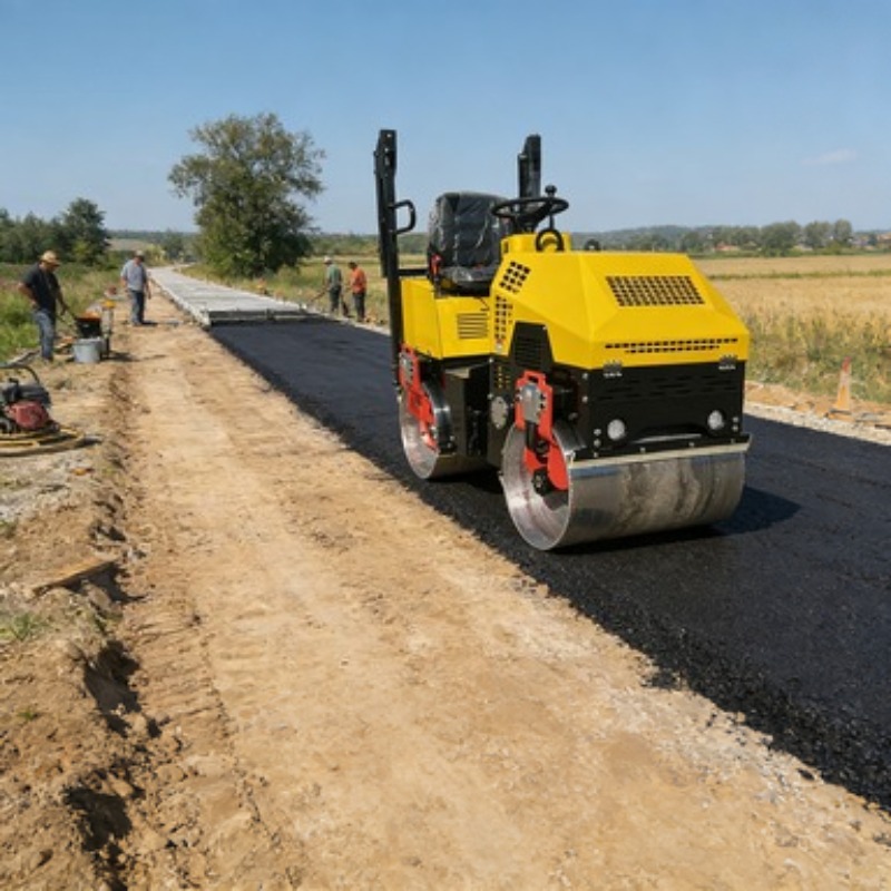 مدحلة طرق أحادية الأسطوانة، مد - مراجعة Heavy Equipment For Construction وسعره